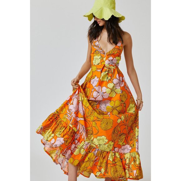 Plenty by Tracy Reese | 100% Cotton Flower Power Maxi Dress | NWT - Picture 4 of 11